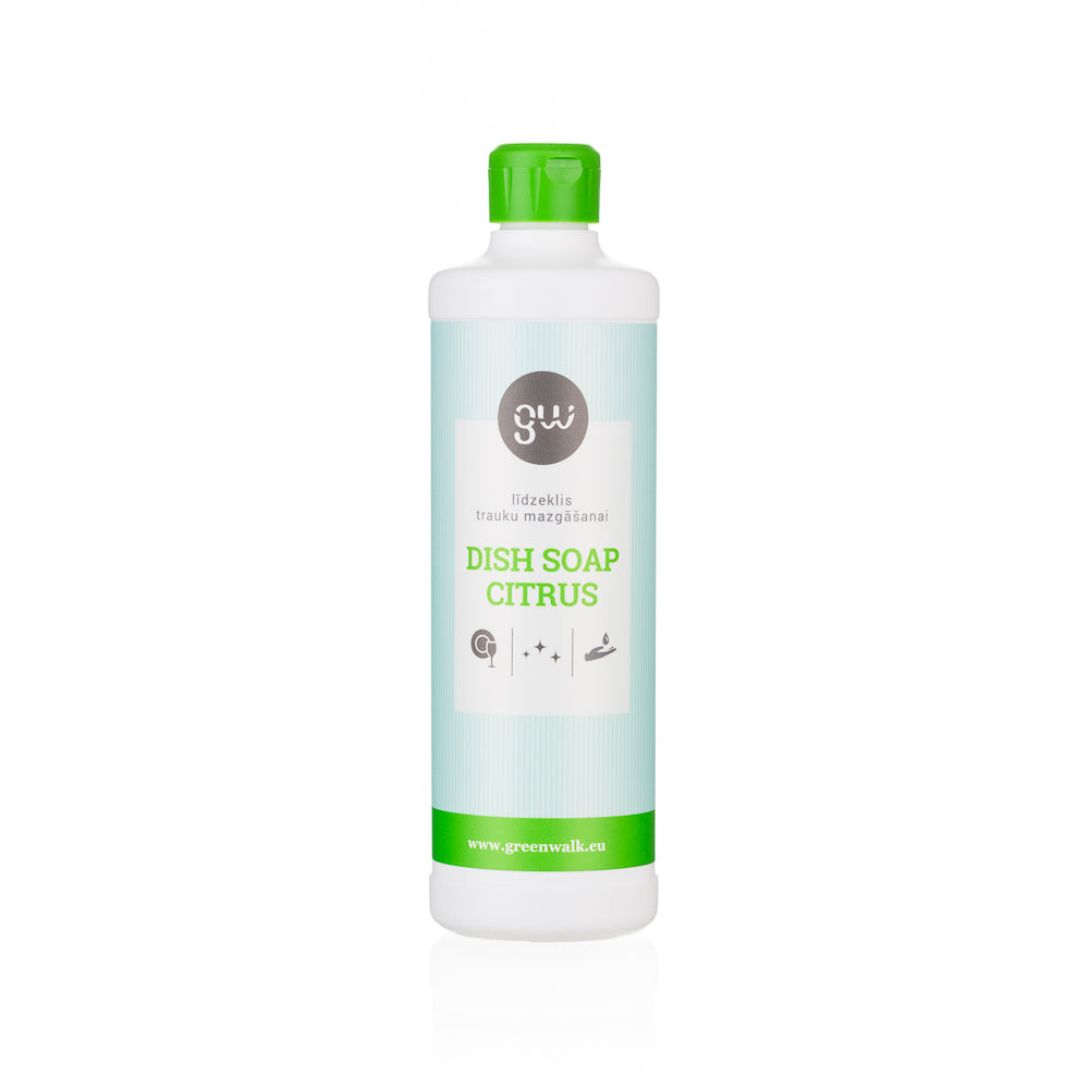 Greenwalk® Trauku mazgāšanas līdzeklis «Dish Soap Citrus», 500ml
