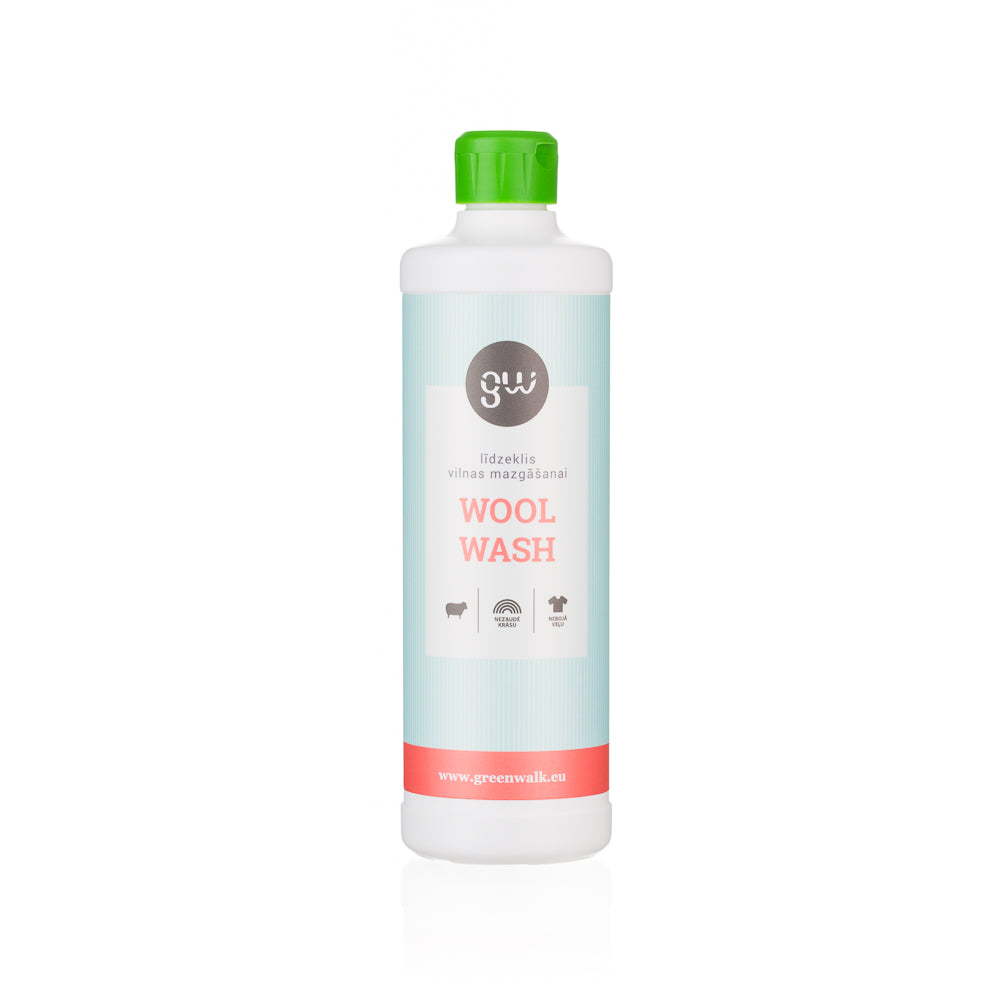 Greenwalk® Mazgāšanas līdzeklis vilnas, ādas izstrādājumiem  „Wool Wash”, 500ml